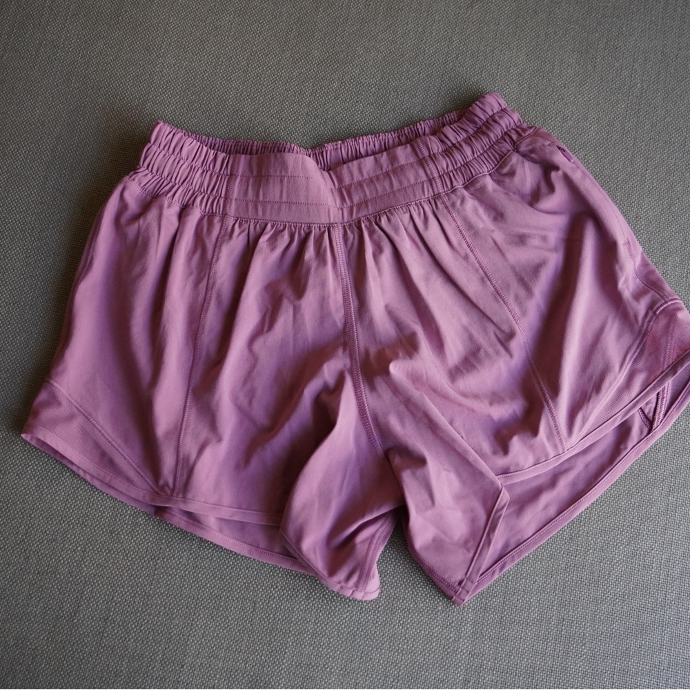 lululemon athletica mauve/pink athletic shorts - Low Rise 4”